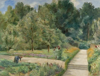 El huerto en Wannsee hacia el oeste